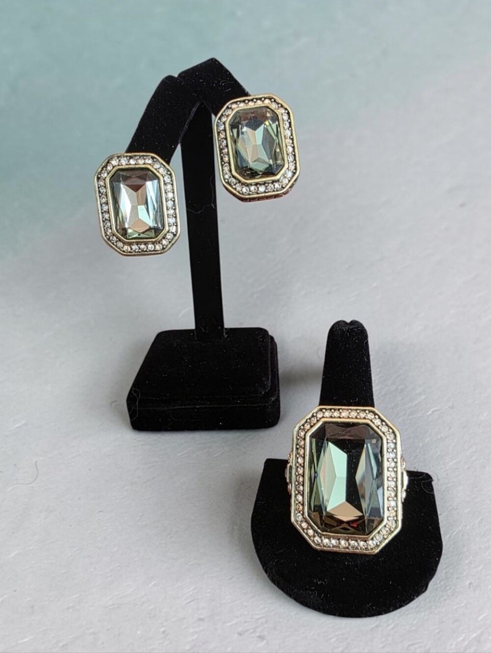 HEIDI DAUS STATEMENT RING AND MATCHING EARRINGS - Picture 5 of 5